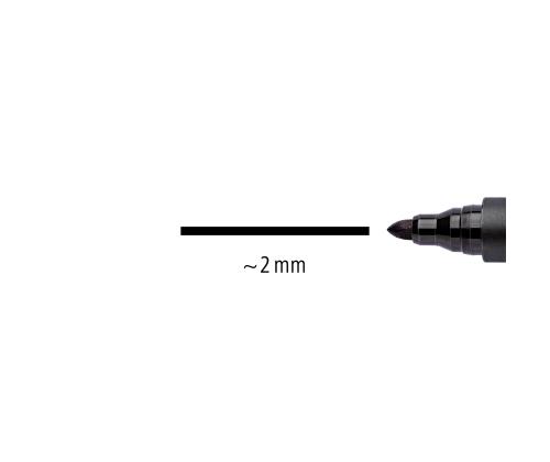 Permanentne marker STAEDTLER Lumocolor 352 koonilise otsaga 2,0mm must