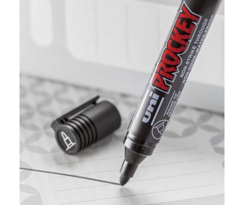 Permanentne marker UNI-BALL Prockey PM122 kooniline 1,2-1,8mm must