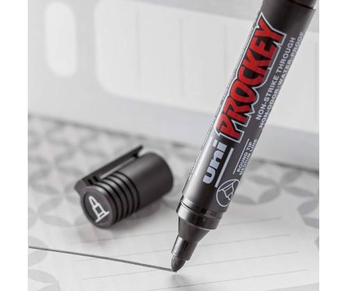 Permanentne markerkoonilise otsaga  UNI-BALL Prockey PM122 punane