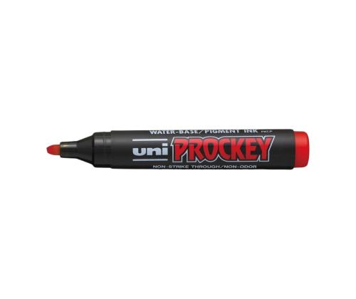 Permanentne markerkoonilise otsaga  UNI-BALL Prockey PM122 punane