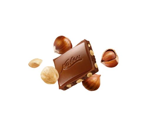 Piimašokolaad KALEV tervete metspähklitega 100g