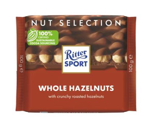 Piimašokolaad RITTER SPORT tervete metspähklitega 100g