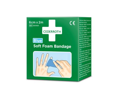 Plaaster CEDERROTH Soft Foam plaaster 6x200cm sinine