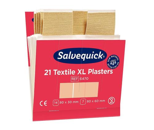 Plaastrite komplekt tekstiilist sõrmeotstele SALVEQUICK XL 90tk pakis