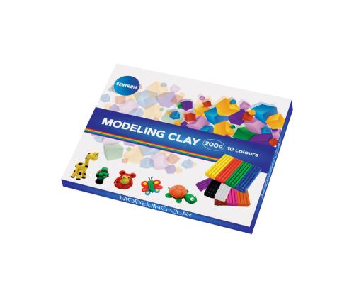 Plastiliin CENTRUM 10 värvi x 20g