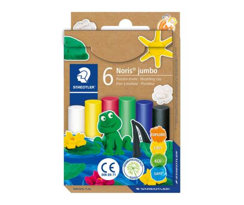 Plastiliin Staedtler 842 Jumbo Standard 6v pakis