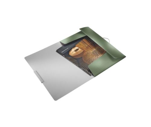 Plastmapp A4 kummiga LEITZ Style roheline