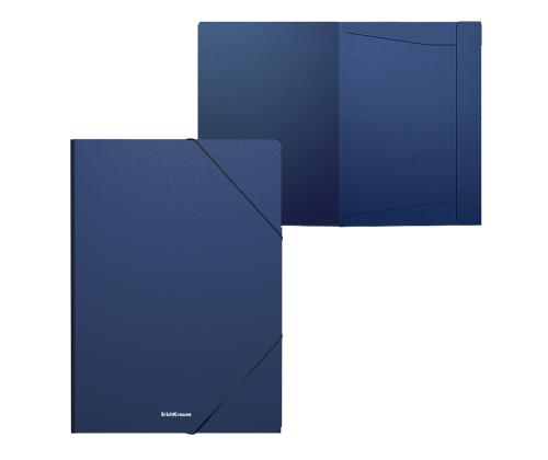 Plastmapp kummiga ERICH KRAUSE A4 tumesinine