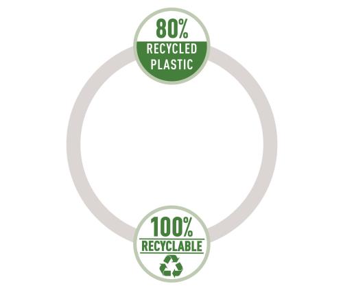 Plastmapp Leitz Recycle CO2 neutral roheline