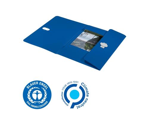 Plastmapp Leitz Recycle CO2 neutral sinine