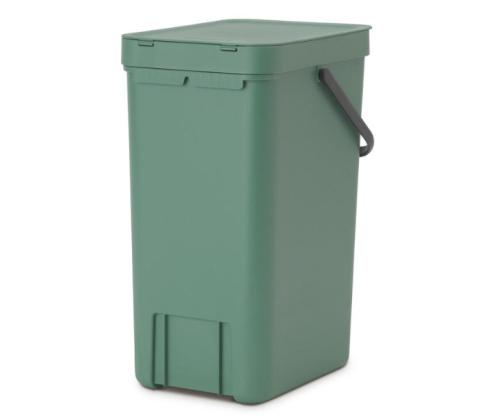 Prügikast 16L kaanega BRABANTIA Sort & Go, tumeroheline