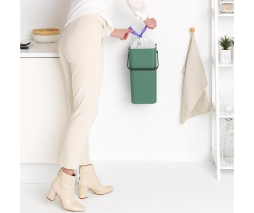 Prügikast 16L kaanega BRABANTIA Sort & Go, tumeroheline