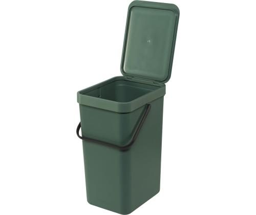 Prügikast 16L kaanega BRABANTIA Sort & Go, tumeroheline