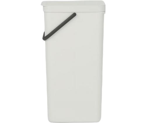 Prügikast 40L kaanega BRABANTIA Sort & Go, helehall
