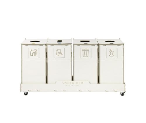 Prügikast 60L x 4 sorteerimisjaam SORTER 60W4