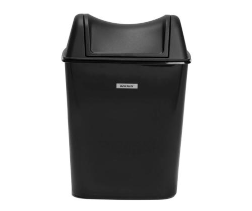 Prügikast liikuva kaanega KATRIN 8L must