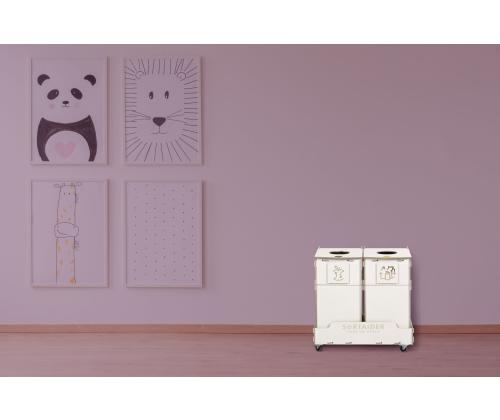 Prügikast 90L x 2 sorteerimisjaam SORTER 90W2