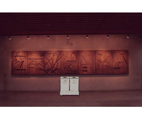 Prügikast 90L x 2 sorteerimisjaam SORTER 90W2