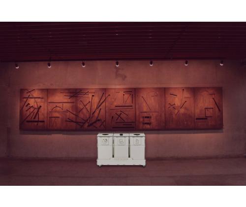 Prügikast 90L x 3 sorteerimisjaam SORTER 90W3