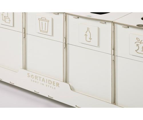 prügikast 90L x 5 sorteerimisjaam SORTAIDER SORTER 90W5