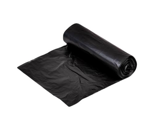 Prügikott 40L (600x850mm) LDPE 40mic must 15tk rullis