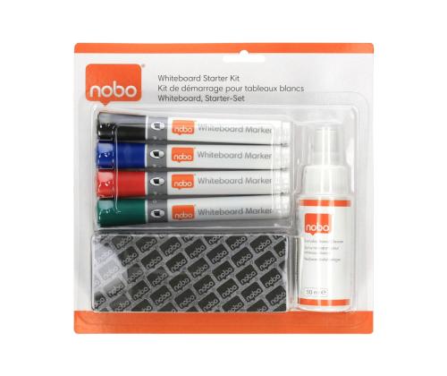 Puhastuskomplekt valgetele tahvlitele NOBO Cleaning Kit