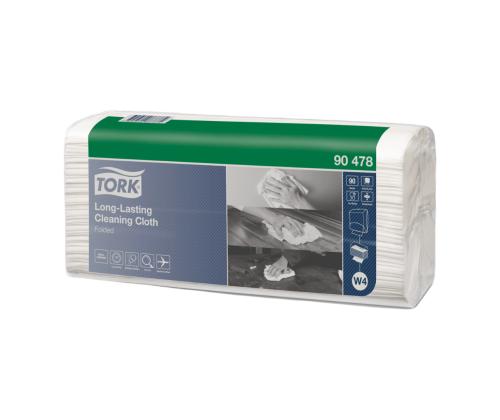 Puhastuslapid kilepakis TORK Long Lasting W4 1-kihline valge 90tk pakis