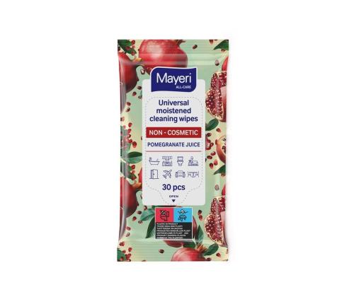 Puhastuslapid MAYERI Pomergranate Juice niisutatud universaalsed 30tkpk