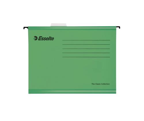 Rippkaaned ESSELTE A4 kartong roheline 25tk