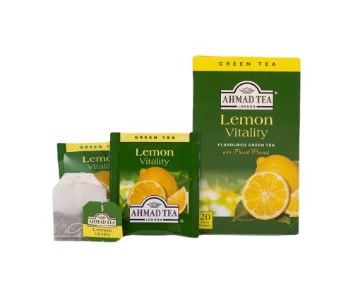 Roheline tee AHMAD sidruni 20tk ümbrikus