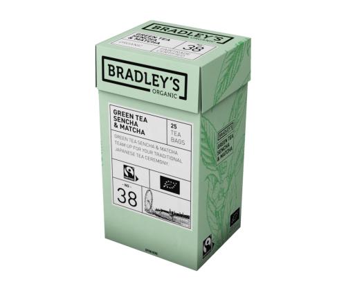 Roheline tee BRADLEYS nr.38 Sencha & Matcha 25tk