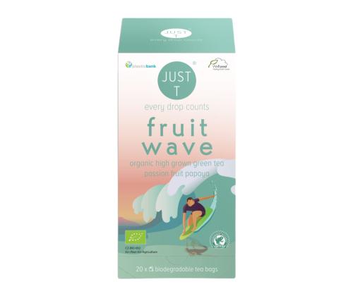 Roheline tee JUST T Fruit Wave Bio passioni ja papaiaga 20tk