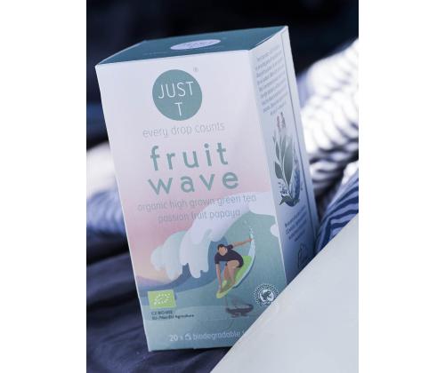 Roheline tee JUST T Fruit Wave Bio passioni ja papaiaga 20tk