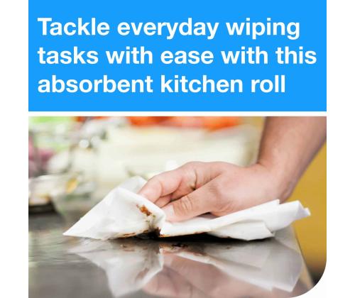 Rullkätepaber 2-kihiline TORK Premium Kitchen Roll valge 2rl pakis (120269)