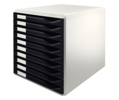 Sahtliboks 285x290x355 LEITZ 10-sahtliga A4 must