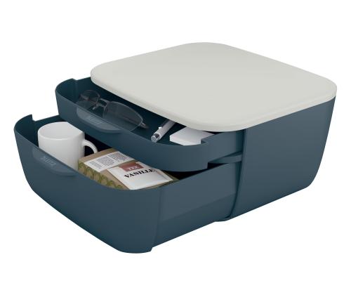 Sahtliboks lauale LEITZ Cosy 2-sahtlit hall