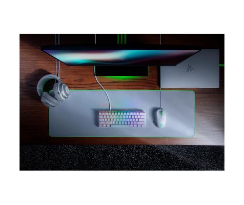 RAZER Huntsman Mini Mercury Ed. RAZER Red Switch, SWE, valge - Mehaaniline klaviatuur