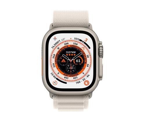 Apple Watch 49mm, Alpine Loop, Medium, tähevalgus - Vahetusrihm