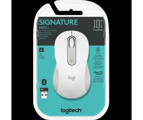 Logitech Signature M650 L, valge - Juhtmevaba hiir