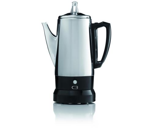 C3, 6 tassi, must/hõbedane - Mulksukann