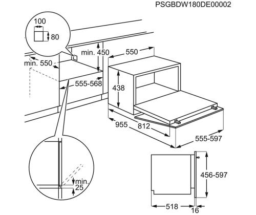 ELECTROLUX Compact, 6 nõudekomplekti - Integreeritav nõudepesumasin