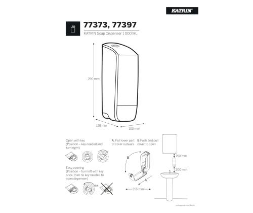 Seebidosaator manuaalne 1000ml must KATRIN (77397)