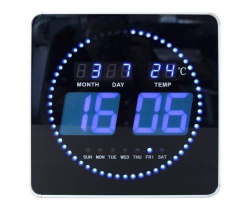 Seinakell UNILUX Flo LED  digitaalne 28x28x3,5cm