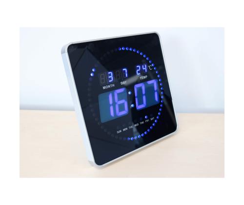 Seinakell UNILUX Flo LED  digitaalne 28x28x3,5cm