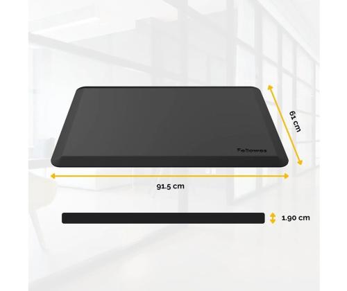 Seisumatt ergonoomiline FELLOWES Sit-Stand 91x60cm must
