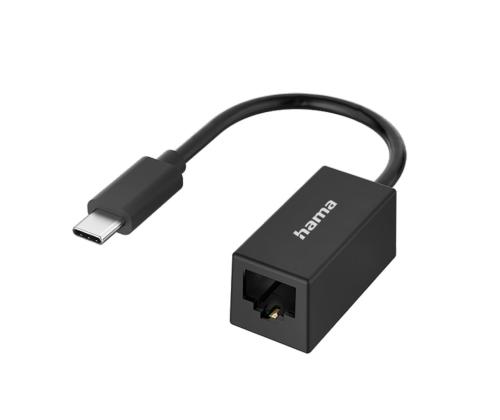 HAMA Network Adapter, USB-C -> LAN, must - Adapter