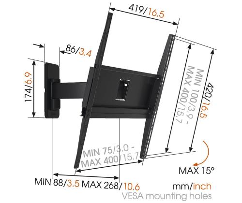 Teleri seinakinnitus Vogel´s MA3030 (32-55")