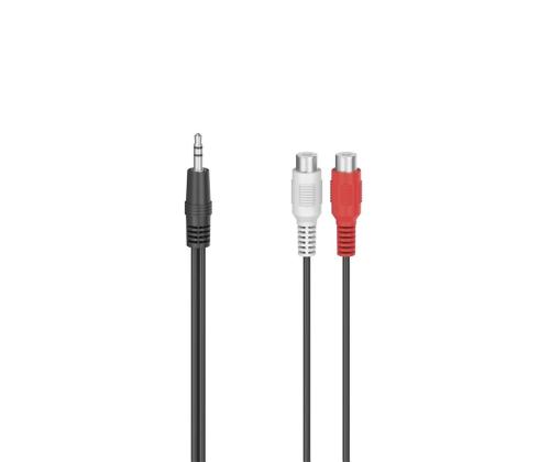 Hama RCA - 3,5 mm, must - Adapter