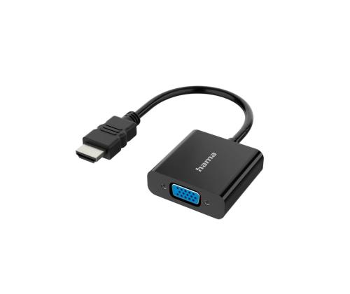 Hama HDMI pistik > VGA pesa, 0,15 m, must - Adapter