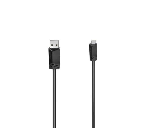 Hama USB-C/Micro-USB Cable, 1,5 m, must - Kaabel